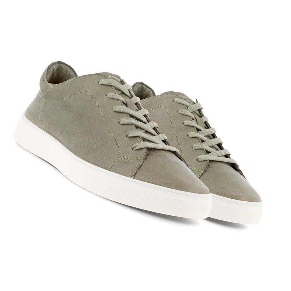 Ecco Street Tray Retro 2.0 Joggesko Herre Olivengrønne | NO 665BEX